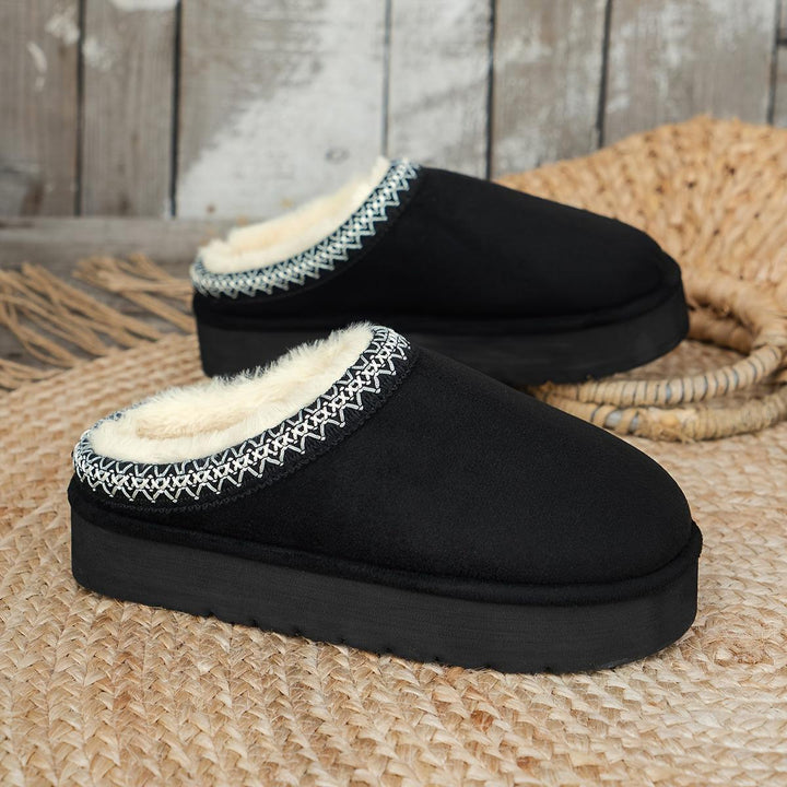 Women's Cozy Slip-On Flats - Casual Indoor/Outdoor Shoes-Shoes-Bennys Beauty World