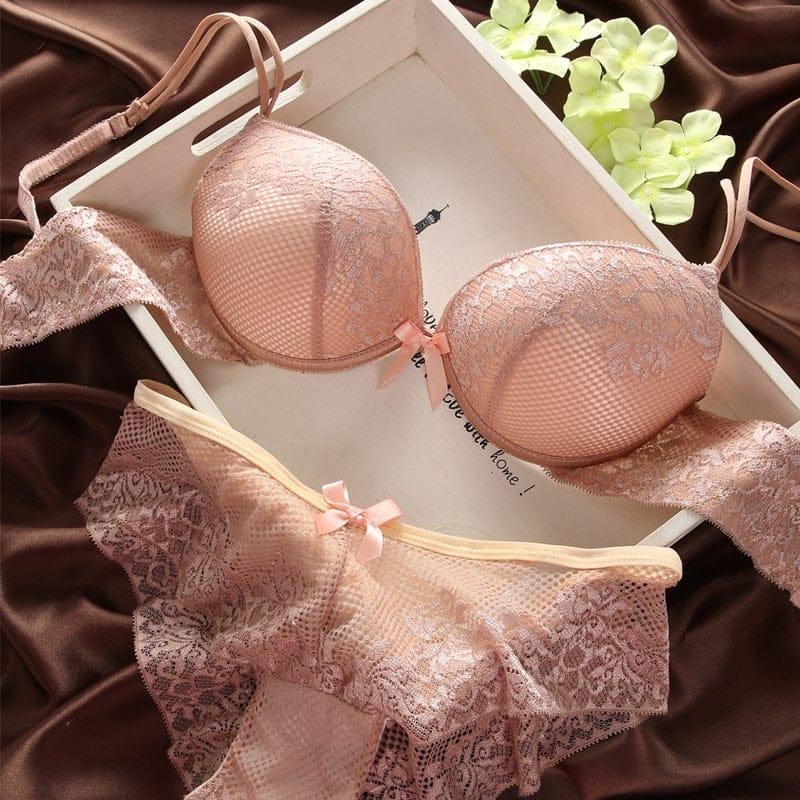 Size From 36/80C/D To 42/95C/D Lace Thin Showing Smaller Push Up Sexy Bra  Underwear Women - AliExpress