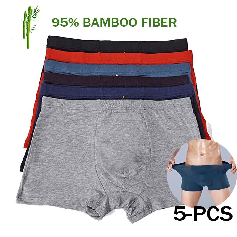 Men's Bamboo Underwear Boxer Underwear Plus Size-pants-Bennys Beauty World