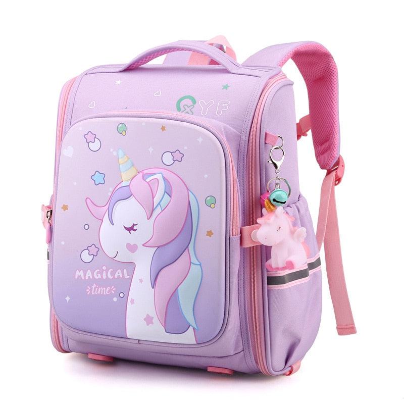 Kids School Bags Child Unicorn Print Backpacks-backpack-Bennys Beauty World