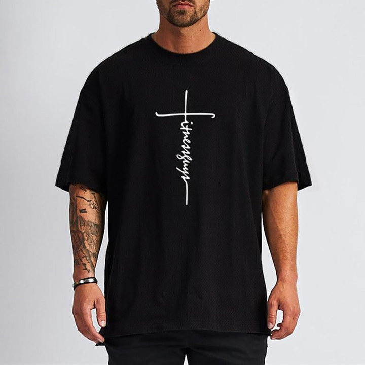 Oversized T shirt For Men Summer Half Sleeve T-Shirt-t-shirt-Bennys Beauty World