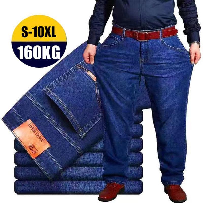 Men Jeans Oversize Black Blue Loose Casual Pants-pants-Bennys Beauty World